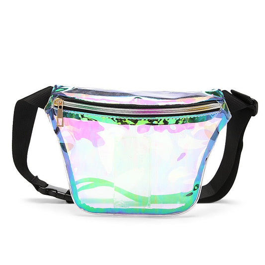 Sac Banane Holographique Floral Tendance
