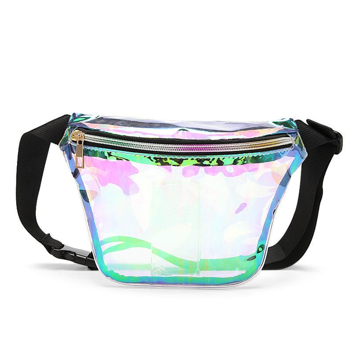 Sac Banane Holographique Floral Tendance