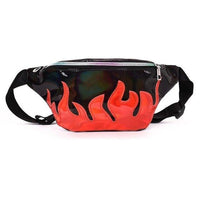 Sac Banane Flamme Irisé Tendance Urbaine - modèle Noir - Banane Avenue ™