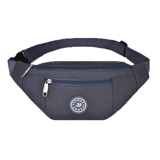 Sac Banane Urbain Gris Élégant Multipoche