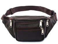 Sacoche Banane Urbaine Cuir Élégante Marron - Banane Avenue ™