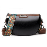 Sacoche Banane Cuir Détails Ethniques - modèle Noir - Banane Avenue ™