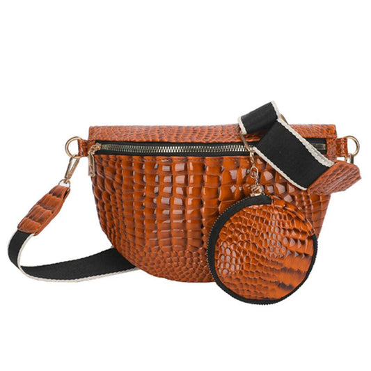 Sacoche Banane Tendance Effet Croco