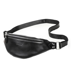 Acheter Sac Banane Cuir Noir Unisexe Élégant - Banane Avenue ™