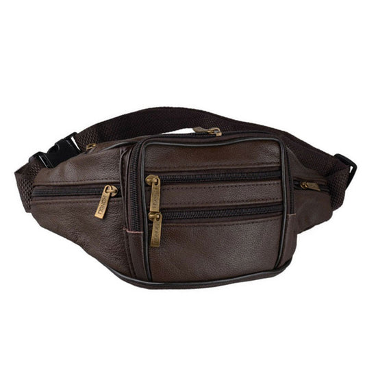 Sacoche Banane Cuir Brun Chic Pratique