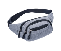 Sac Banane Urbain Bleu Denim Ajustable - modèle Gris - Banane Avenue ™