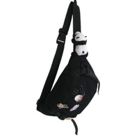 Sacoche Banane Urbaine Motifs Astronautes - modèle Noir - Banane Avenue ™