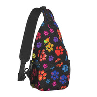 Sacoche Banane Urbaine Motif Floral Pop - modèle Noir - Banane Avenue ™