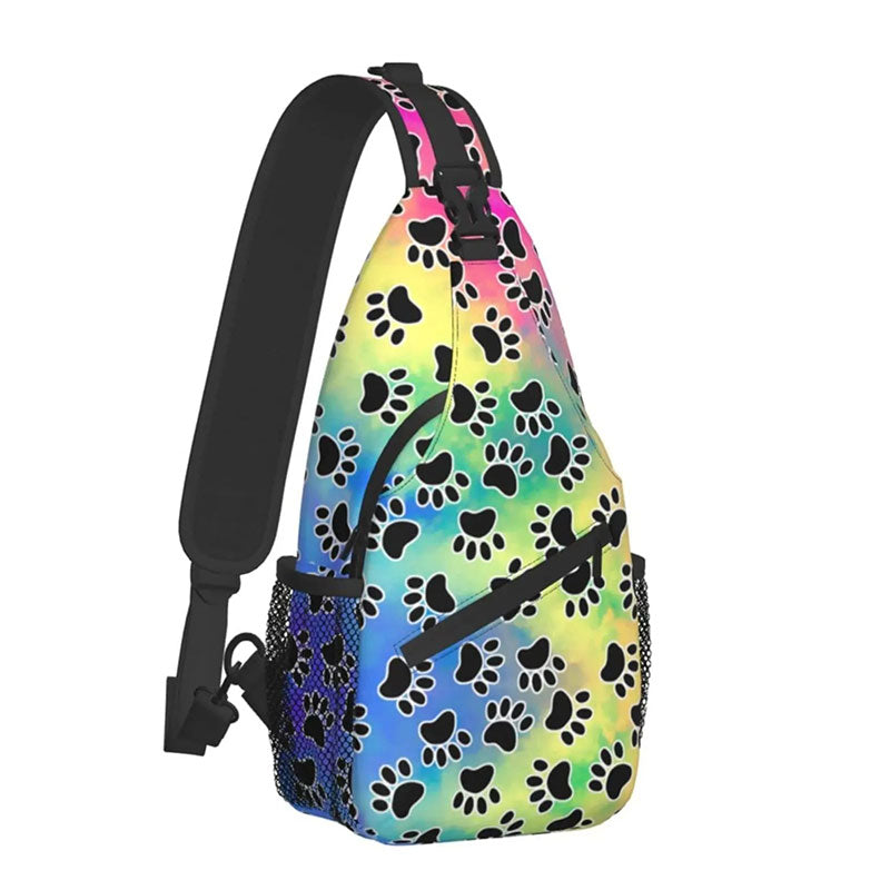 Sac Banane Urbain Empreintes Multicolores Unisexe