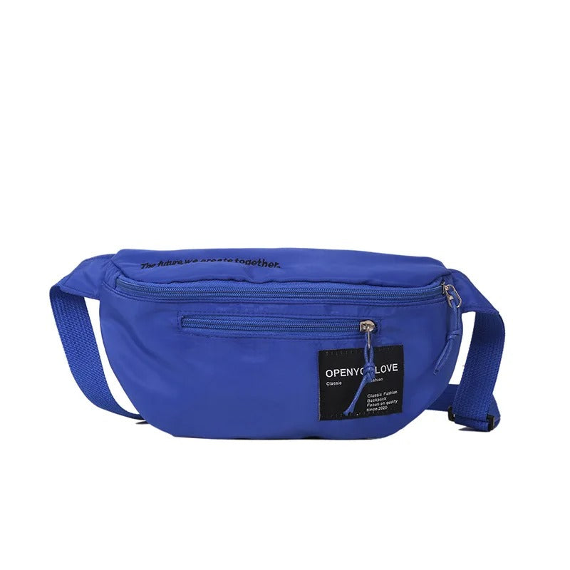 Sac Banane Bleu Urbain Tendance Unisexe