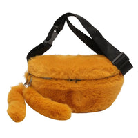 Sac Banane Douceur Peluche Écrue Unisexe - modèle Jaune - Banane Avenue ™