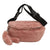 Sac Banane Douceur Peluche Écrue Unisexe - modèle Rose - Banane Avenue ™